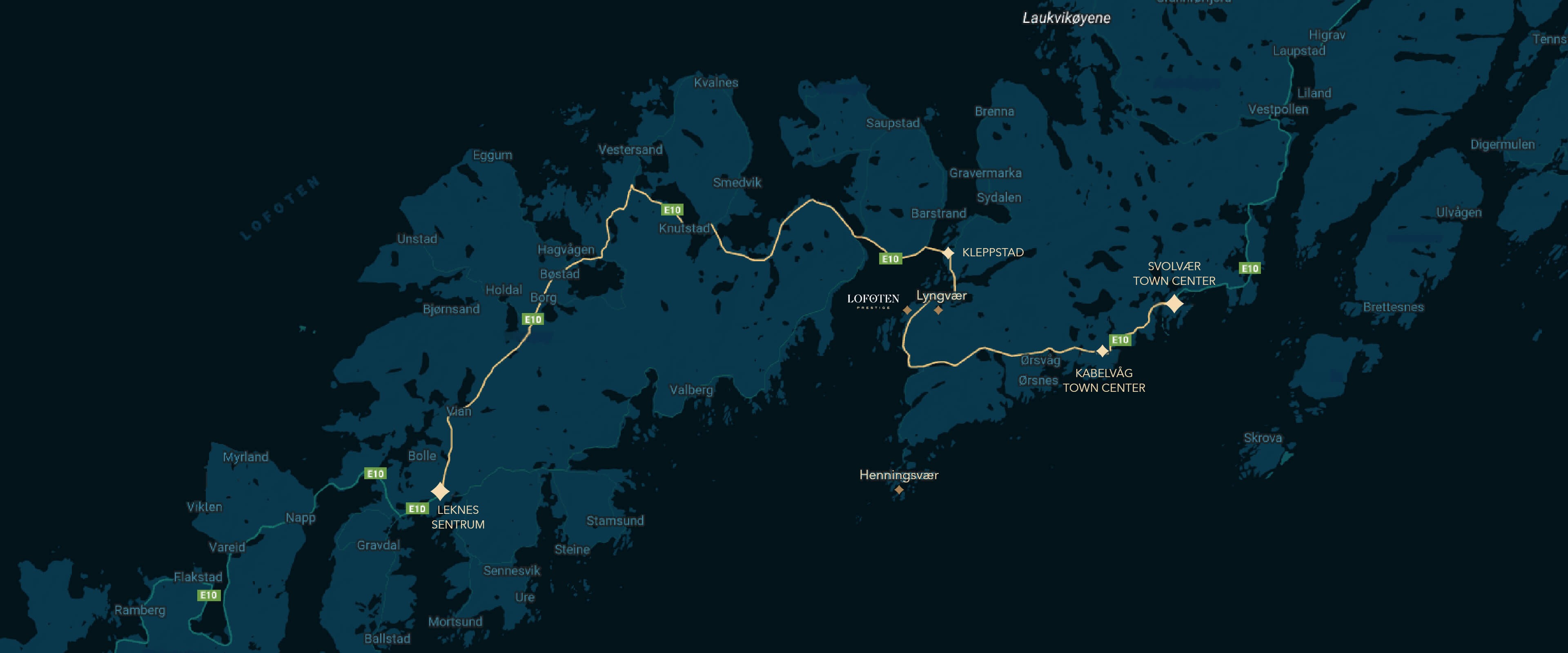 Lofoten transport map